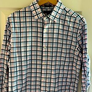Men’s Banana Republic plaid button down dress shirt